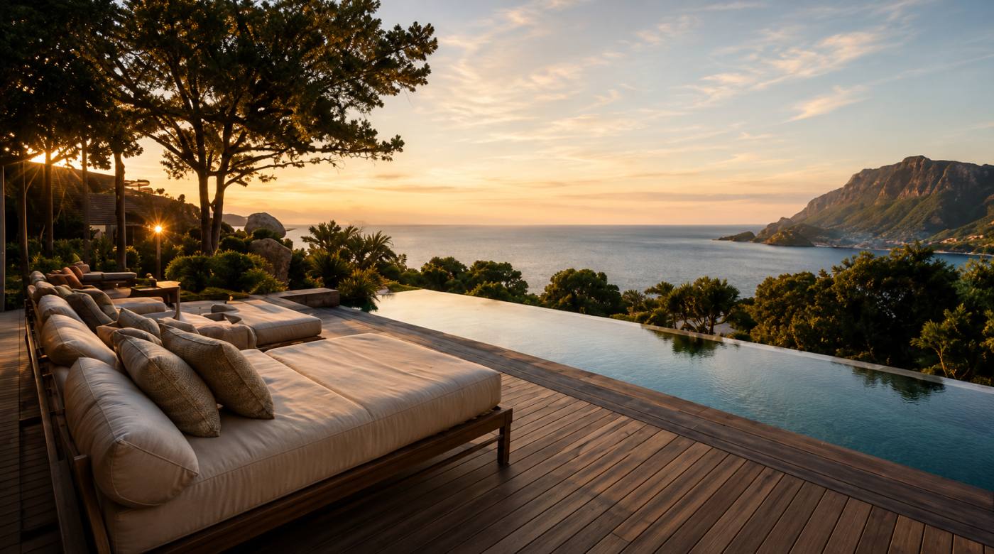 Private luxury residence with pool and mountain views