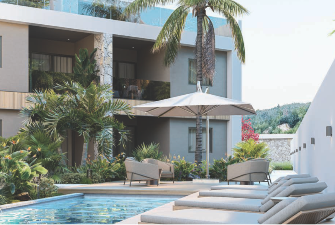 AMALI Tamarin apartment pool view