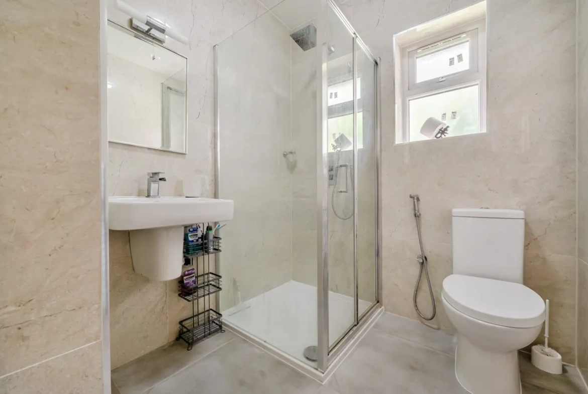 Bathroom with walk-in shower, Crofton Road Orpington detached house