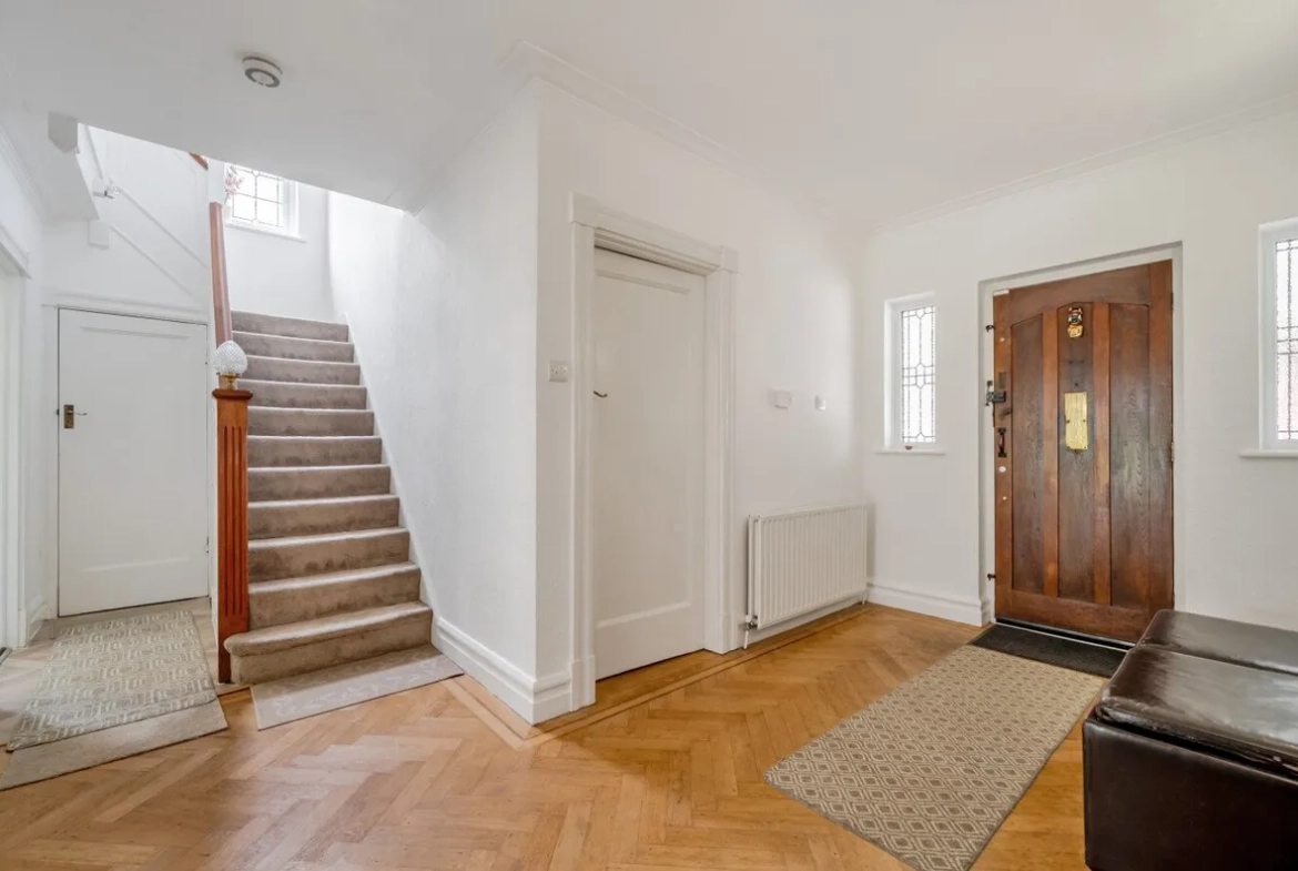 Entrance hall with parquet flooring, Crofton Road Orpington