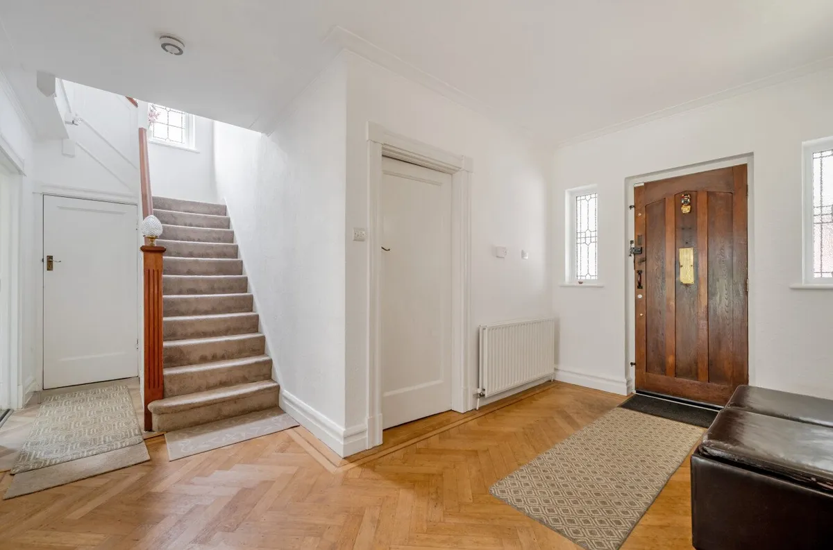 Entrance hall with parquet flooring, Crofton Road Orpington