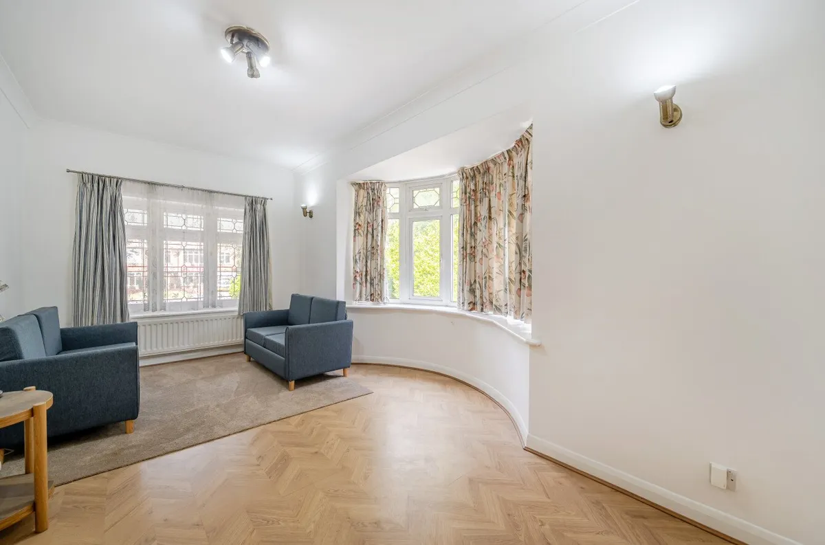 Living room bay window, Crofton Road Orpington detached house