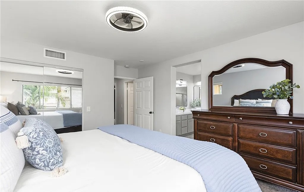 primary bedroom in Rancho Santa Margarita home